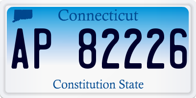 CT license plate AP82226