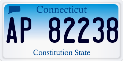 CT license plate AP82238