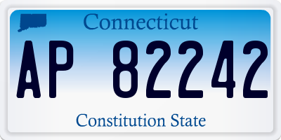 CT license plate AP82242
