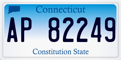 CT license plate AP82249