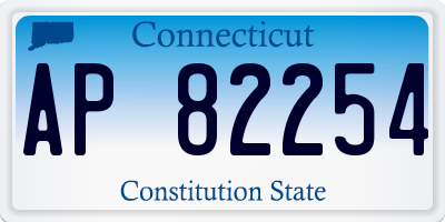 CT license plate AP82254