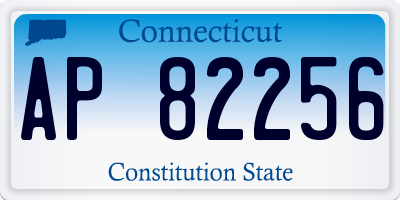 CT license plate AP82256