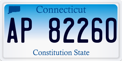 CT license plate AP82260