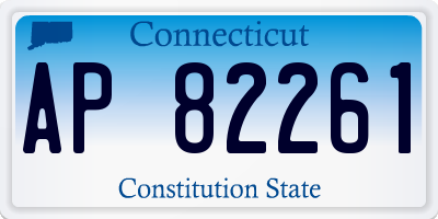 CT license plate AP82261