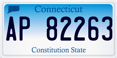 CT license plate AP82263