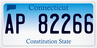 CT license plate AP82266
