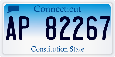 CT license plate AP82267