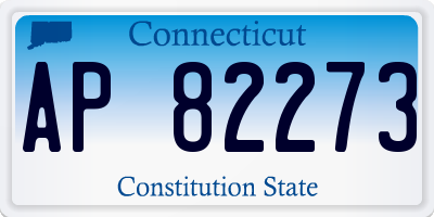 CT license plate AP82273