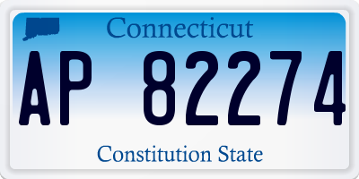 CT license plate AP82274
