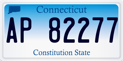 CT license plate AP82277