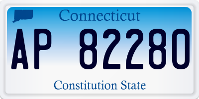 CT license plate AP82280