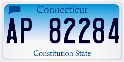 CT license plate AP82284