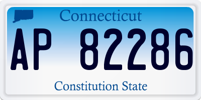 CT license plate AP82286