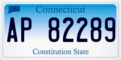 CT license plate AP82289