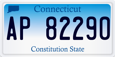 CT license plate AP82290