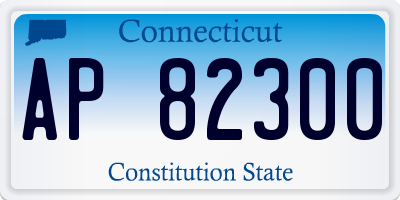 CT license plate AP82300