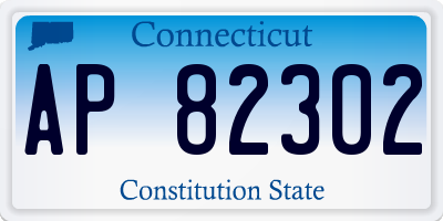 CT license plate AP82302