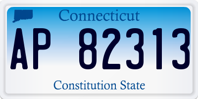 CT license plate AP82313