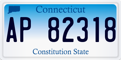 CT license plate AP82318