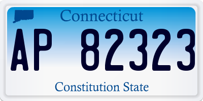CT license plate AP82323
