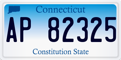 CT license plate AP82325