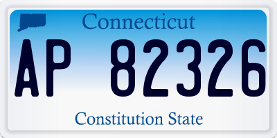CT license plate AP82326