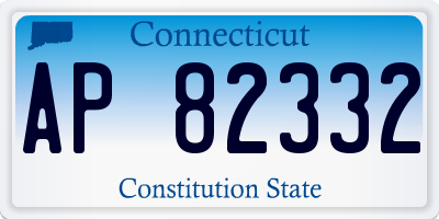 CT license plate AP82332