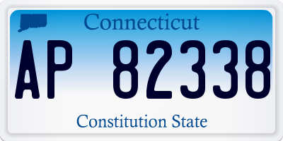 CT license plate AP82338