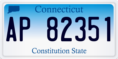 CT license plate AP82351