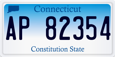 CT license plate AP82354