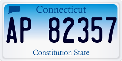 CT license plate AP82357
