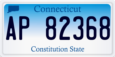 CT license plate AP82368
