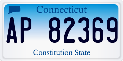 CT license plate AP82369