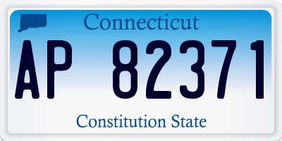 CT license plate AP82371