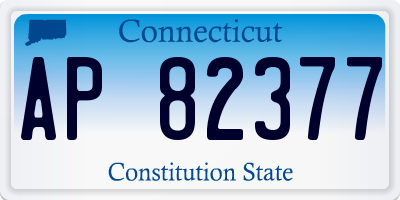 CT license plate AP82377