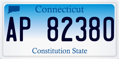CT license plate AP82380