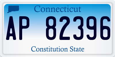 CT license plate AP82396