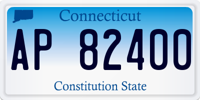 CT license plate AP82400