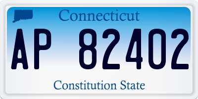 CT license plate AP82402