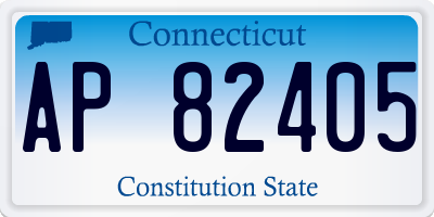 CT license plate AP82405