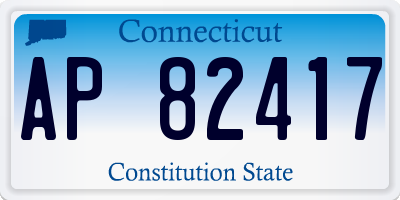 CT license plate AP82417
