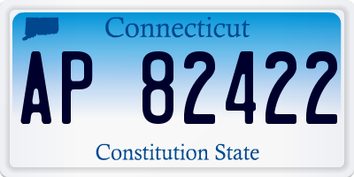CT license plate AP82422