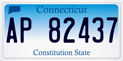 CT license plate AP82437