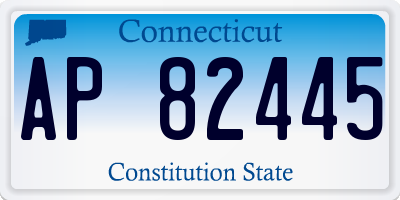 CT license plate AP82445