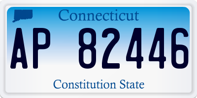 CT license plate AP82446