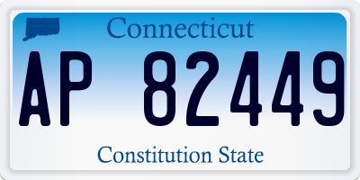 CT license plate AP82449