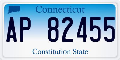 CT license plate AP82455