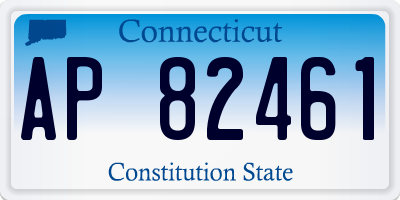 CT license plate AP82461