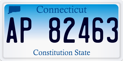 CT license plate AP82463