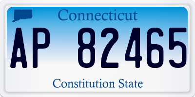 CT license plate AP82465